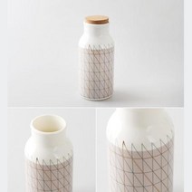 원두 차가루 보관 밀폐 코르크 도자기병 꾸미기 저장