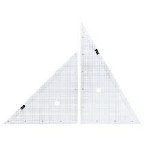 Uchida 우치다 방안 삼각자 각도자 통치자 설계 제도 30cm x 2mm 1-809-5001, 단품