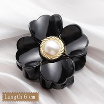 핸드프레스 가중공예 고정 철형 신제품 여성 패션 상어 클립 머리핀 헤어 액세서리 커피 블랙 아크릴 대형, 02 style-2
