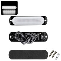 자동차가로바 루프랙 차량가로바 루프박스 Emergency strobe stroboscope warning lamp side marker 깜박임, 하얀, 1 조각