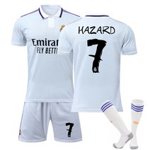 22-23 레알 마드리드 홈 7번 음바페 유니폼 10번 모드리치 9 벤제마 비니시우스 축구복, 7번 아자르 양말 챙기기