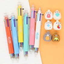 몰랑이 피규어 6색볼펜 0.7mm -컬러볼펜 캐릭터볼펜, 단품