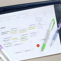 먼슬리 월간 데스크 패드 오피스 스케줄러 플래너 A4 사무실 회의 일정 관리 13개월 2023년 업무용 시간, 레드