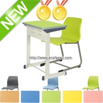 HS옵티실버타공4 학원 책걸상세트 학생용책상 학교 학습용 교육 의자 공부방 강의실 수강용 1인용 교실, 그린, 그린