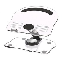 하임하이 360도회전 투명 접이식 스마트폰 태블릿 거치대, 블랙