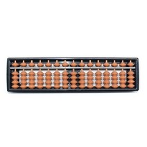 Y9RF 빈티지 나무 주판 수학 계산 도구 학생 교사 회계사를 위한, 15 gear brown