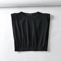 어깨패드 슬리브리스 나시 민소매 캡소매 티셔츠 어깨뽕
