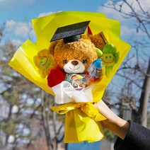 학사모꽃다발 유치원 졸업식 인형 꽃다발