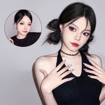 리얼리 파티 패션 가발 집게핀 리본 헤어핀