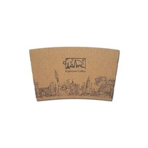 8온스 커피컵용 홀더 (뉴욕/갈색) 박스/1000개, 1000개, 1000개