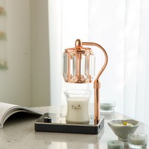 캔들백화점 깔끔한 크리스탈 캔들워머 실버화이트 + 소이 캔들 150g 세트, 씨솔트유자, 1세트