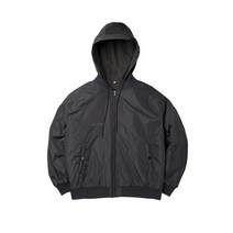 봄 가을 투웨이 MA-1 패딩 점퍼 그레이남녀공용외_후드 탈착