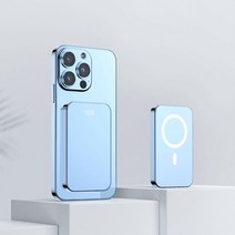 블랙박스배터리 차량보조배터리 차량 블랙박스 보조 배터리 MagSafe 10000mAh 아이폰 13 12 자기 보조베터, 02 sea peak blue_01 5000mAh