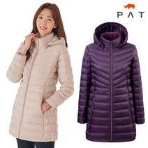 PAT **2020년 겨울 신상품 50%~80%세일** 여성 프린트 엘라스틱 경량 롱다운_1G82051