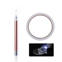 보석십자수 펜 고체풀 조명 스크롤 휠 포인트 롤러 접착 테이프가 DIY 자수 액세서리, [02] Gold