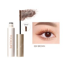 안번지는 오래지속되는 투명 워터프루프 마스카라 워셔블 헤어 새치 롱래쉬 Focal lure 3D 눈 연장 속눈썹 브러쉬 뷰티 메이크업 긴 착용 블랙 컬러, 02 Brown