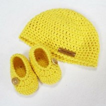 [천삼백케이] [러브컨츄리] (DIY)아기덧신&모자 만들기, 브라운