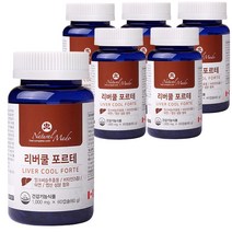 간에좋은 간 영양제 보호제 리버쿨 포르테 1 000mg 60캡슐, 6개, 60정