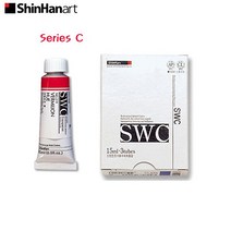 신한 SWC 전문가용 수채화물감 15ml 낱색 C시리즈 (1개), 878  카드뮴 그린 딥