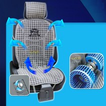 엘리멘탈 쿨링시트 12V 24V 통풍시트 여름시트커버 쿨시트 차량용 바람방석 카시트, 쿨링시트 투팬24V, 1개