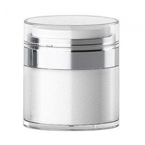 GHSHOP 아크릴 메이크업 화장품 용기 프레스 용기 에어리스 펌프 병 젤용 에어리스 펌프 용기, 30ml, 하얀색, 플라스틱