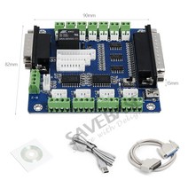 CNC컨트롤러 SAVEBASE-CNC 스테퍼 모터 드라이버 컨트롤러 용 5 축 USB 브레이크 아웃 보드 인터페이스 어, 한개옵션0