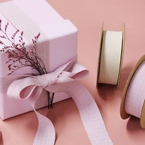 파스텔 단면 리본끈 포장 실 청첩장 리본 트리 크리스마스 끈 선물 줄 5색 수입 꽃집 공예 선물용 생일 포장용 명절 칼라 타이 장식