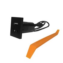 자동차 부품 미니 usb 케이블 슬롯 인터페이스 버튼 스위치 ford focus 2 mk2 2009-2011 cmax car usb aux cd 플레이어 오디오 음악 입력, 검은색, 1개