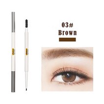 액상 충진기 주입기 액체 소분 액상 포장 LEKOFO 2 In 1 눈썹 펜슬 5 색 팁 액체 펜 방수 지속되는 자연스, 19 Brown LE151-3
