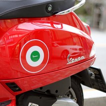 sticport 베스파 원형 바디스티커세트(좌우2장세트) 베스파스티커 원형베스파스티커, 원형모즈이태리