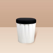 BMKC 사출깡통의자 모음 등받이 화장대 식당 스툴 간이의자 업소용 야외용 수납 의자, 기본형, 화이트