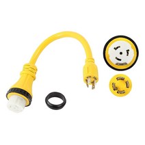 ONETAK NEMA L14-30P to SS2-50R 트위스트 락 10 AWG 120V/240V 30 Amp 4 프롱 수 플러그 암 콘센트 RV 발전기 해양 해안 전원 코드 어댑