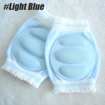 1Pair Baby Knee Pads for Crawling Safety Protector Breath Elastic Elbow Cushion Toddlers Infants Boy, [01] Free Size, [04] Light Blue