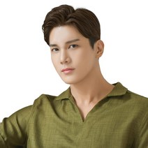 가발나라 남성 탑스타일 투블럭 리젠트 포마드 형상기억인모, 내츄럴브라운, 1개