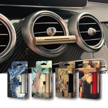 1+1 고급 차량용 방향제 송풍구 명품 벤츠 G80 bmw 블랙체리, [블랙메탈릭] 다우니프레시 (섬유향기)