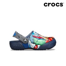 [크록스(CROCS)] [크록스] 키즈 펀랩 마블 멀티 클로그 샌들 205505-410