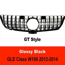 GT 스타일 그릴 메르세데스 ML 클래스 W166 GT 그릴 W166 다이아몬드 그릴 ML 클래스 ML250 ML300 그릴, 블랙 다이아몬드