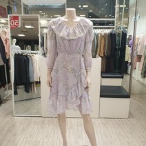 온앤온 플라워 프린트 쉬폰 원피스 NW0MO398
