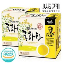 쌍계명차 김동곤 명인이 만든 국화차 40+40T 꽃잎차, 선택/쌍계명차 김동곤 명인이 만든 국화차 40t 2개