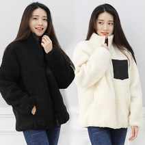 오지다 남녀공용 플리스 뽀글이 양털 자켓