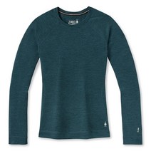 Smartwool 메리노 250 베이스레이어 크루 2021 - 여성용 차콜 헤더 스몰, Large, Twilight Blue Heather