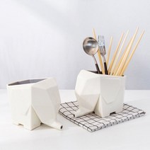 카모메 물잘빠지는 수저통 키친조리기구통 테이블 포크통 티스푼꽂이 숟가락정리함
