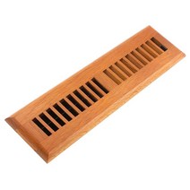 Accord AOFROML212 플로어 레지스터 레드 오크 루버드 5.8cm x 30.5cm(2인치) (덕트 오프닝 측정) 미디엄 마감