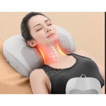 베개안마기 목어깨 뒷목 마사지기 안마베개 쿠션 목온열기, 미니+주무름밀기+3단계강도+온습포+6키