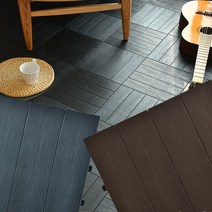 조립식 베란다 발코니 바닥타일 헤링본 데코타일 9P, 차콜9p