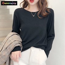 퀸앤조이 봄 가을 겨울 데일리 얇은 스웨터***판매자 퀸앤조이***
