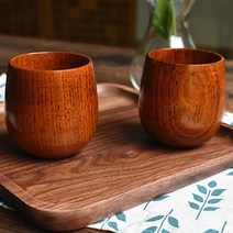 빈티지찻잔 유리 커피잔 카푸치노잔 도자기 홍차 예븐 180ml 홈 천연 나무 티 컵 워터 우드 라운드 그린 순수 수제 Yerba 메이 트 머그잔