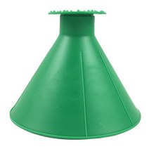 바퀴제설기 다기능 자동차 앞 유리 눈 제거제 삽 브러시 급유 깔때기 휴대용, 03 Green_01 14x10cm