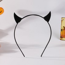 할로윈 검은 악마 헤어 밴드 머리글 머리글 여성 cos 가장 무도회 드레스 재미