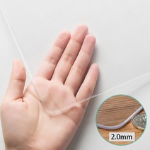 DsdMat 방수 투명 테이블매트 방열 소프트 글라스 유리대용 PVC 매트, 80×140cm, 두께2mm